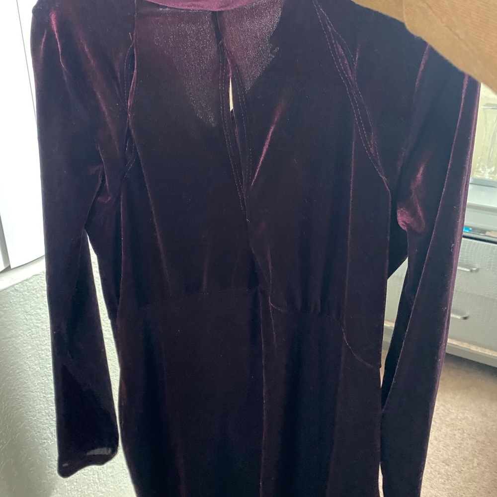 Velvet red dress